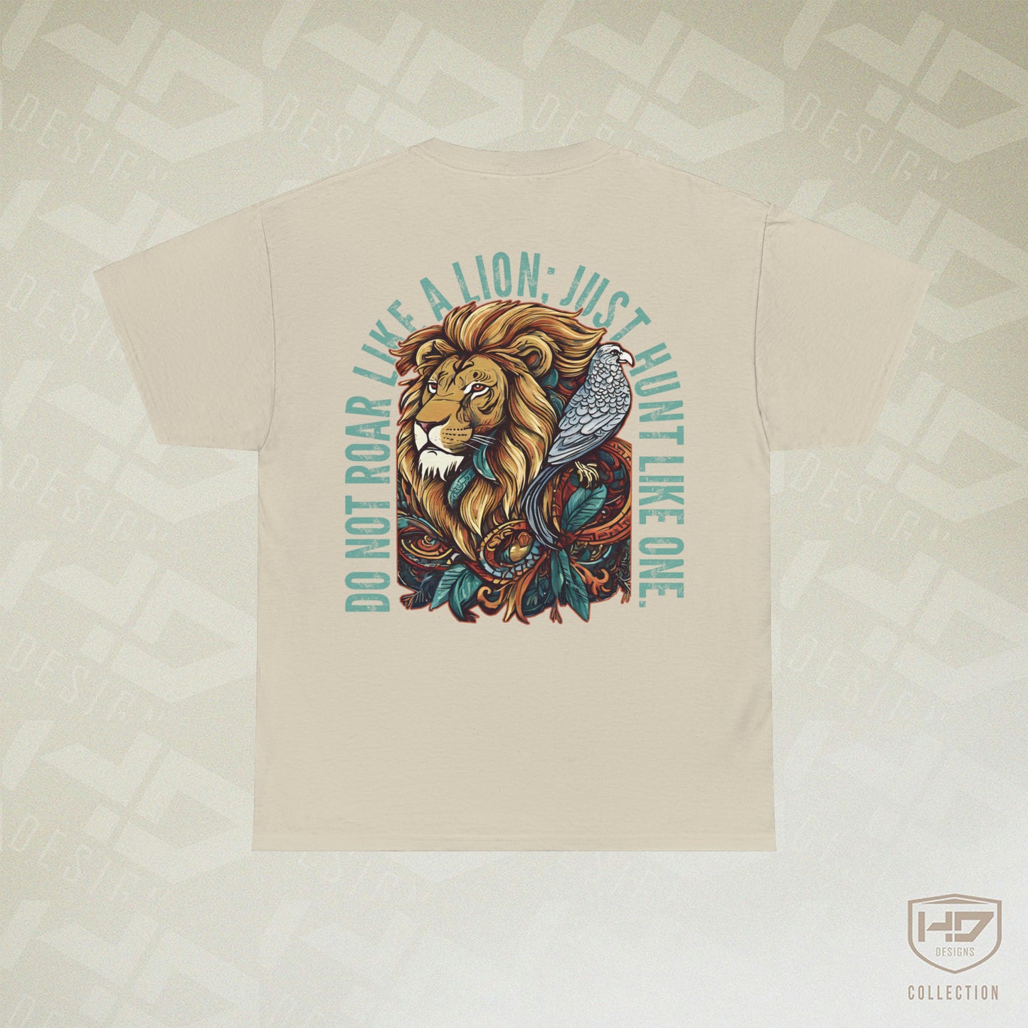 Hunt Like A Lion Traditional Style Graphic Tee | HD Design Co.