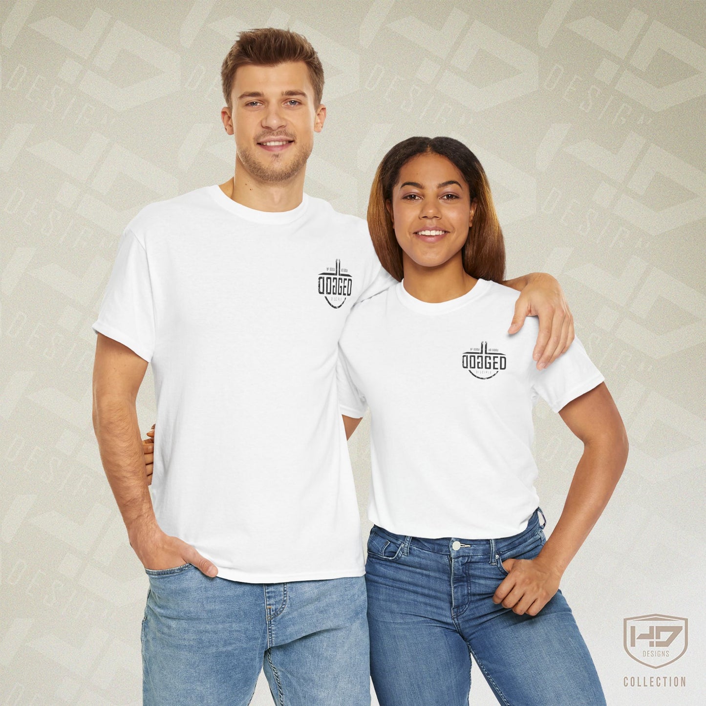 Dogged Disciple Heavy Cotton Tee – Defined Faith, Strength & Purpose
