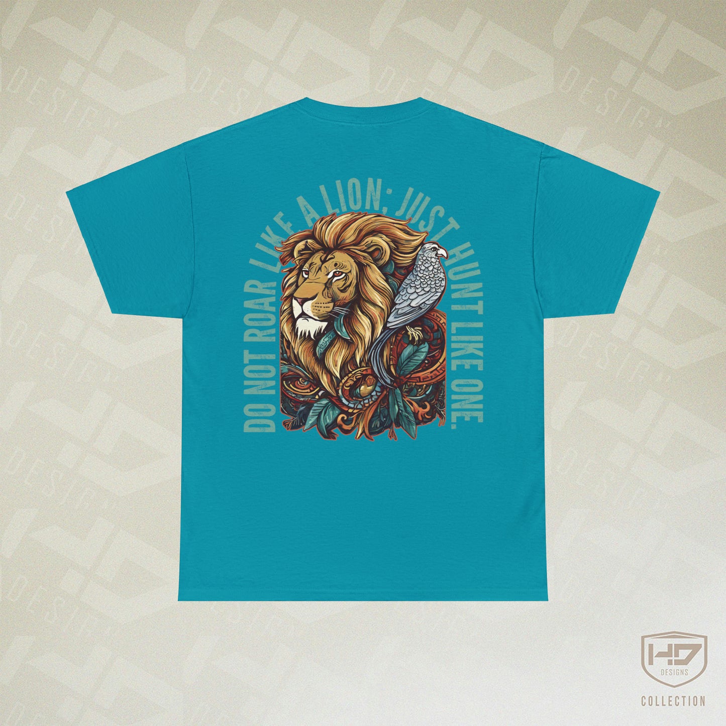 Hunt Like A Lion Traditional Style Graphic Tee | HD Design Co.