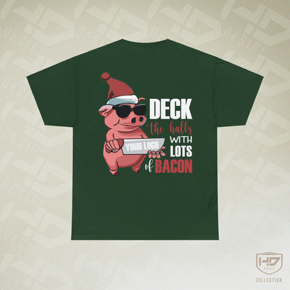 Meat Shop Deck the Halls with Bacon Novelty Tee | HD Designs