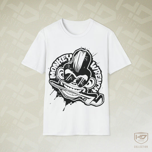 Monkey Wrench Distressed Graphic Band Tee | HD Designs