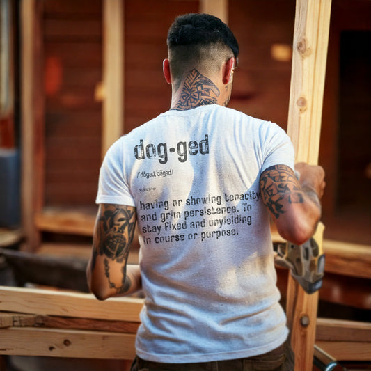 Dogged Disciple Heavy Cotton Tee – Defined Faith, Strength & Purpose