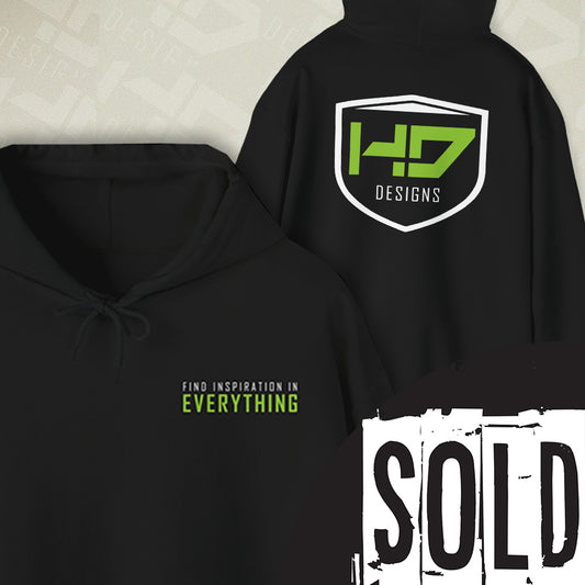 HDD Find Inspiration Branded Hoodie | HD Designs