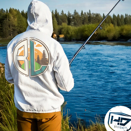 Circle BL Initials Full Color Logo – Fishing, Hunting, Outdoors | Digital Download