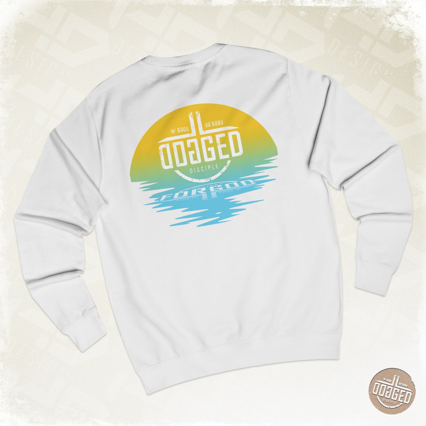 High Resolution Dogged Disciple Easy Water Sunset Design  | Digital Download